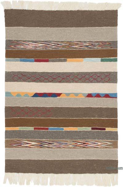 Yeni Kök Boya El Dokuma Kilim - 88 cm x 130 cm