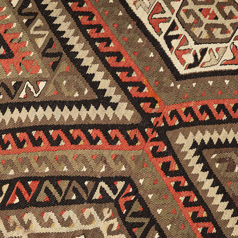 Vintage Fethiye Kilim Rug - 5' 4" x 9'  (64" x 108") - K0069052