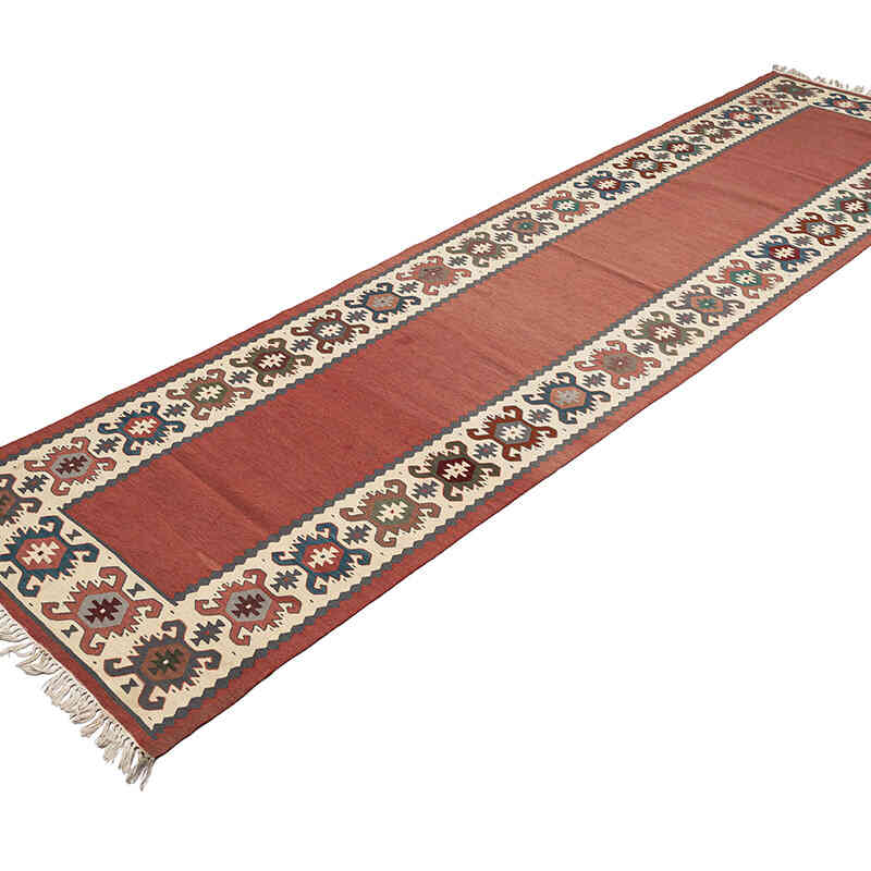 Vintage Sharkoy Kilim Runner - 2' 8" x 10'  (32" x 120") - K0069053