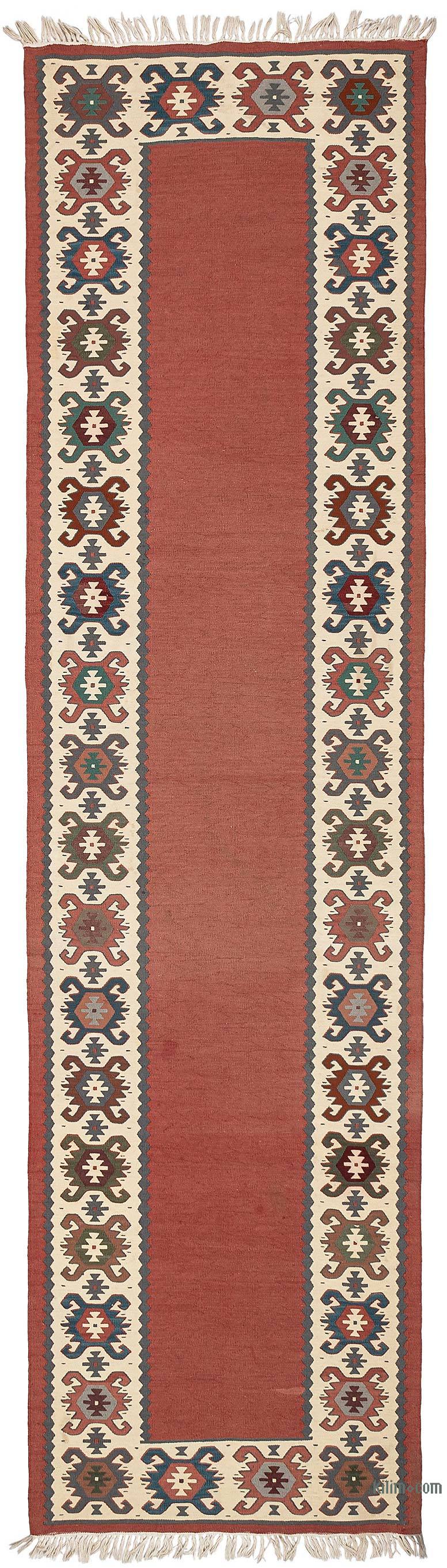 Vintage Sharkoy Kilim Runner - 2' 8" x 10'  (32" x 120") - K0069053