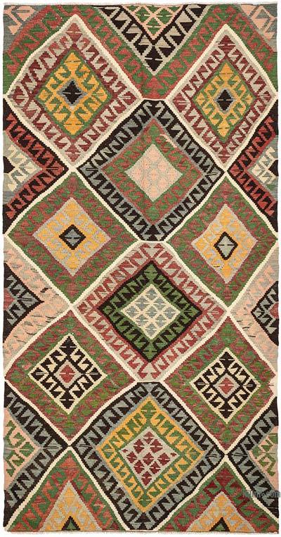 Vintage Antalya Kilim Rug - 170 cm x 325 cm