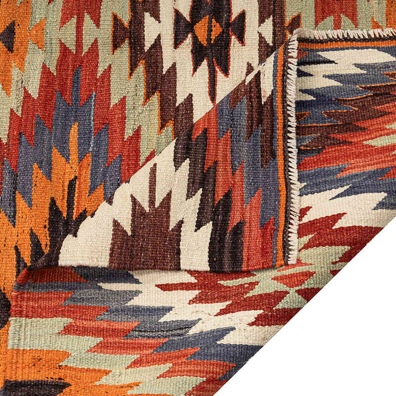 Vintage Afyon Kilim Rug - 4' 10" x 10' 5" (58" x 125") - K0069061