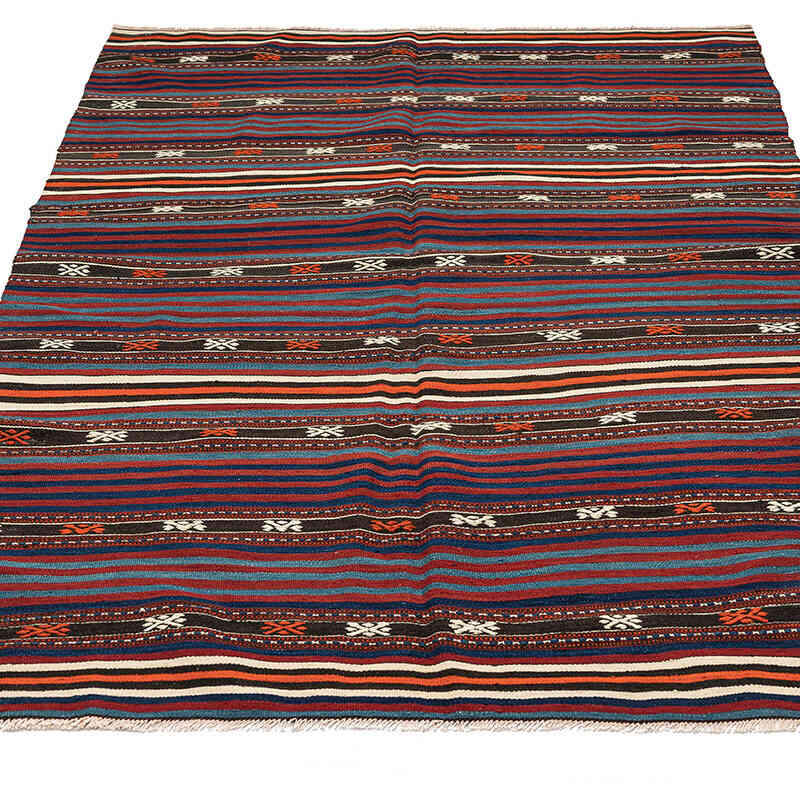 Vintage Balikesir Kilim Rug - 4' 2" x 6' 6" (50" x 78") - K0069062