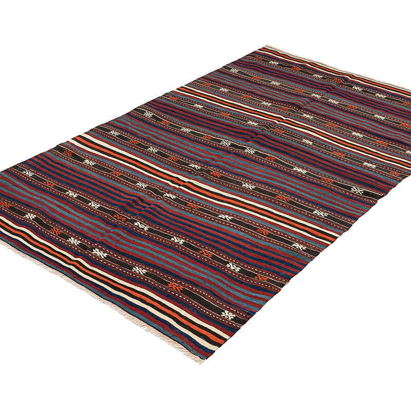 Vintage Balikesir Kilim Rug - 4' 2" x 6' 6" (50" x 78") - K0069062