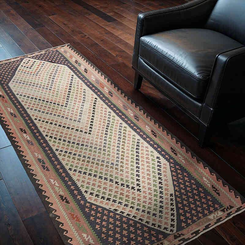 Vintage Sine Kilimi - 102 cm x 200 cm - K0069069