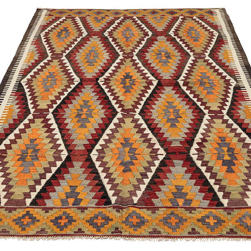 Vintage Mut Kilim Rug - 5'  x 8' 2" (60" x 98") - K0069074
