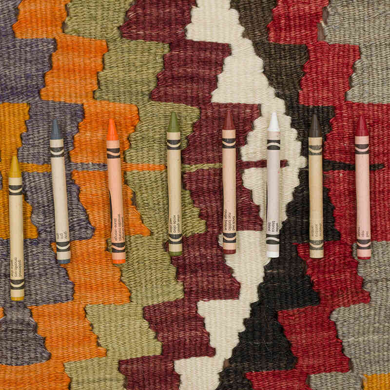 Vintage Mut Kilim Rug - 5'  x 8' 2" (60" x 98") - K0069074