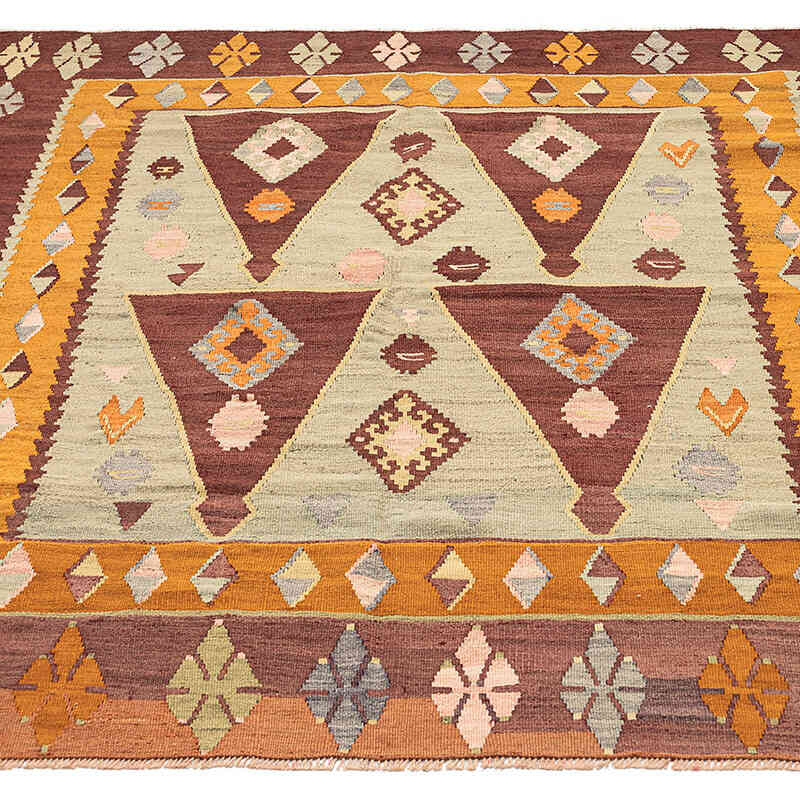 Vintage Ordu Kilim Rug - 5' 11" x 6' 7" (71" x 79") - K0069079