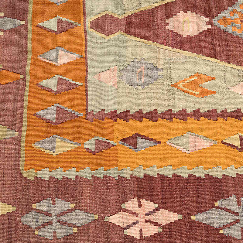 Vintage Ordu Kilim Rug - 5' 11" x 6' 7" (71" x 79") - K0069079