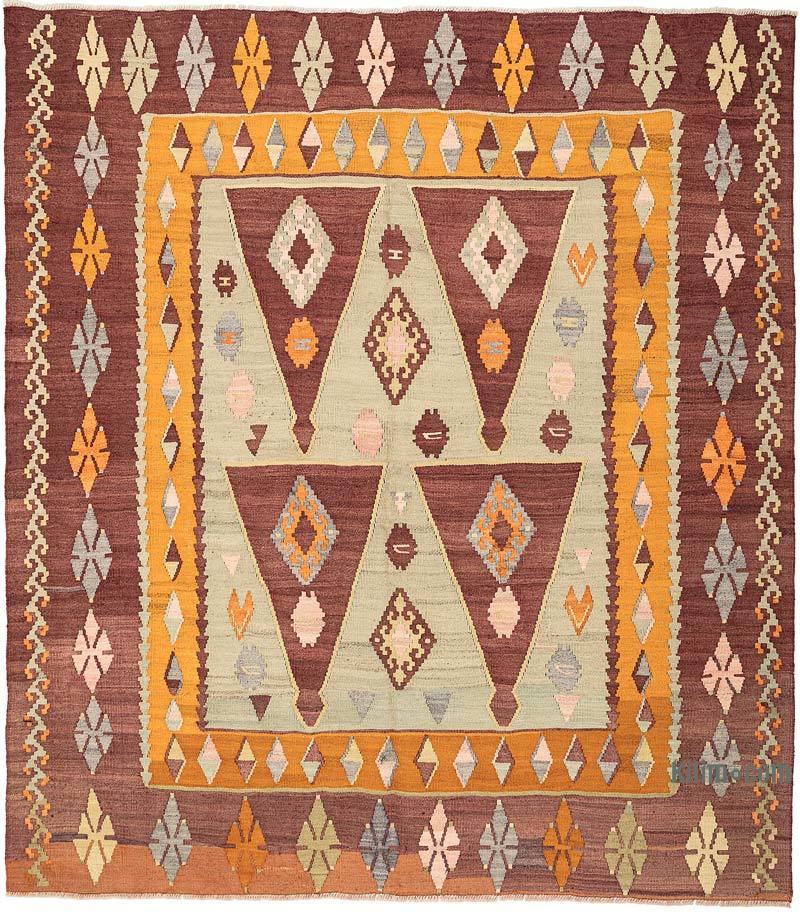 Vintage Ordu Kilim Rug - 5' 11" x 6' 7" (71" x 79") - K0069079