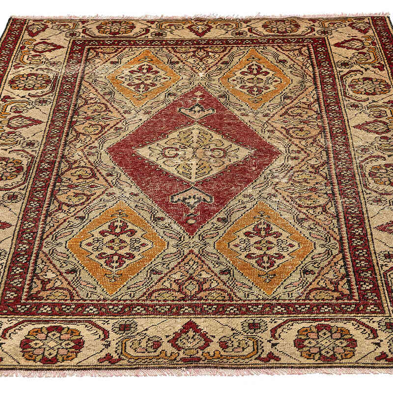 Vintage Turkish Hand-Knotted Rug - 3' 11" x 5' 8" (47" x 68") - K0069107