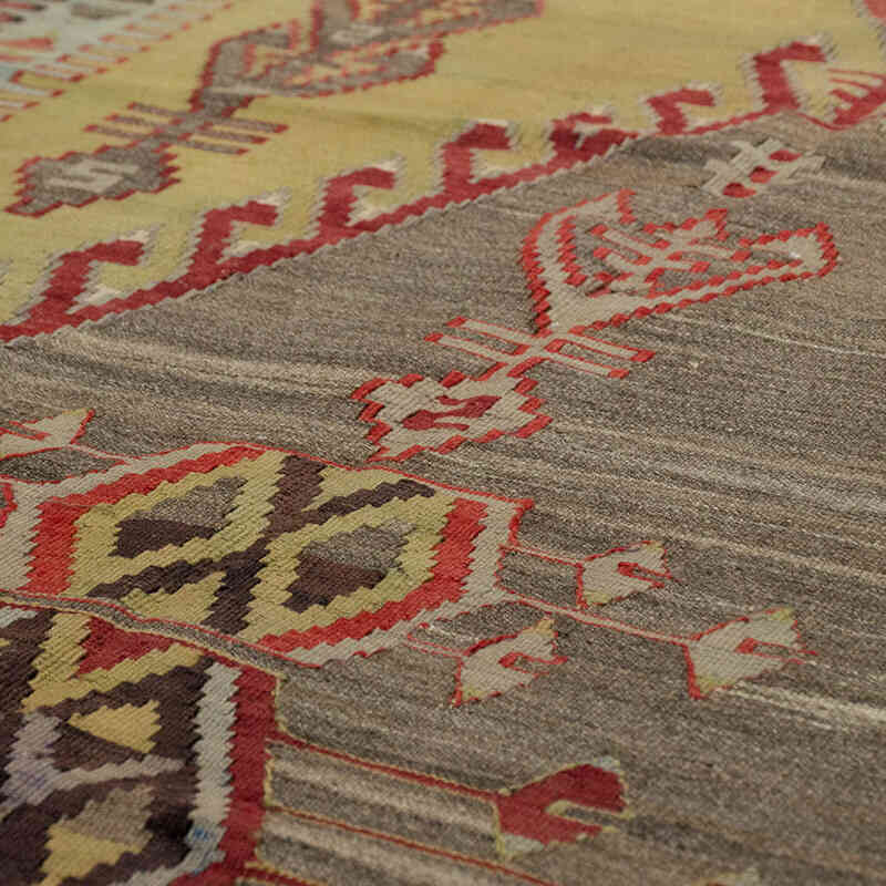 Vintage Konya Obruk Kilim Rug - 4' 8" x 7'  (56" x 84") - K0069118