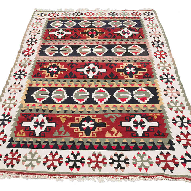 Alfombra Vintage Kilim Turca - 102 cm x 178 cm - K0069353