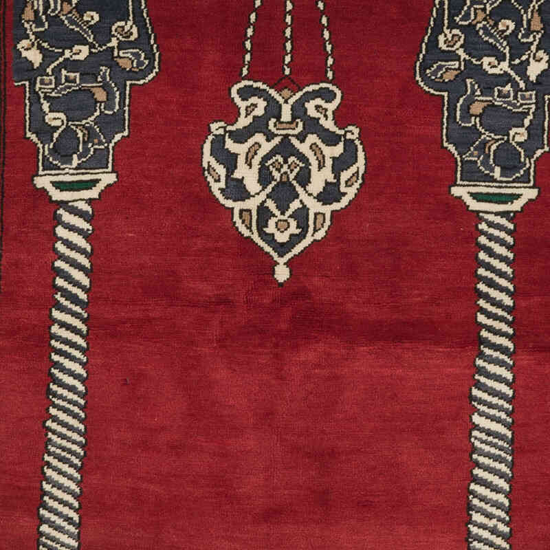 Alfombra Vintage Turca Anudada a Mano - 127 cm x 208 cm - K0069357