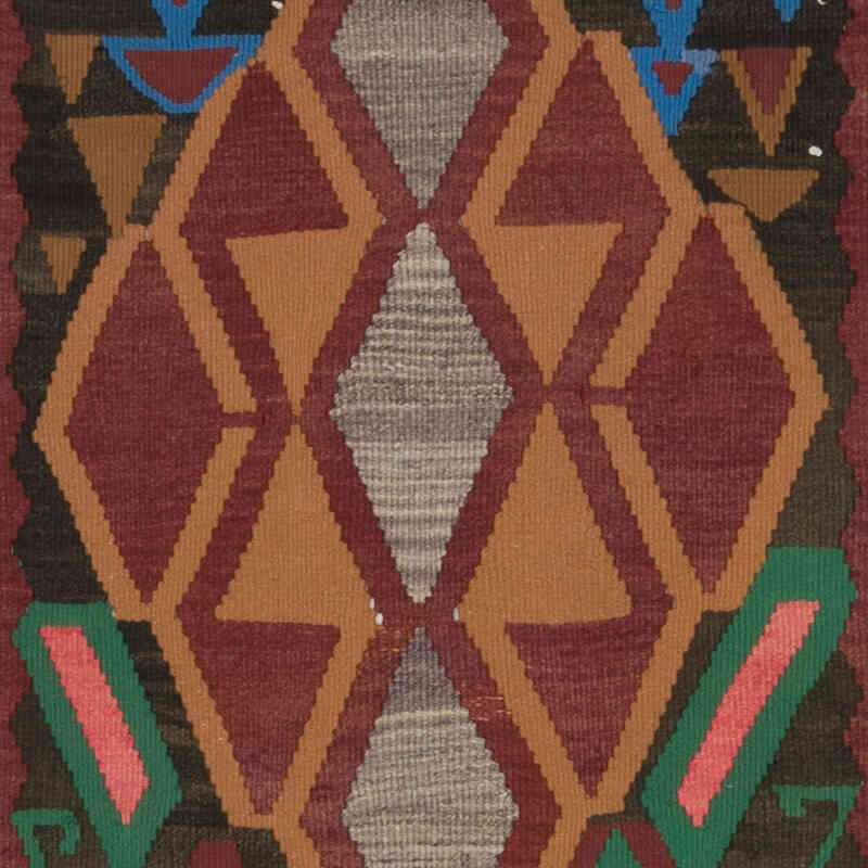 Vintage Herki Kilim Runner - 3'  x 12' 6" (36" x 150") - K0069358