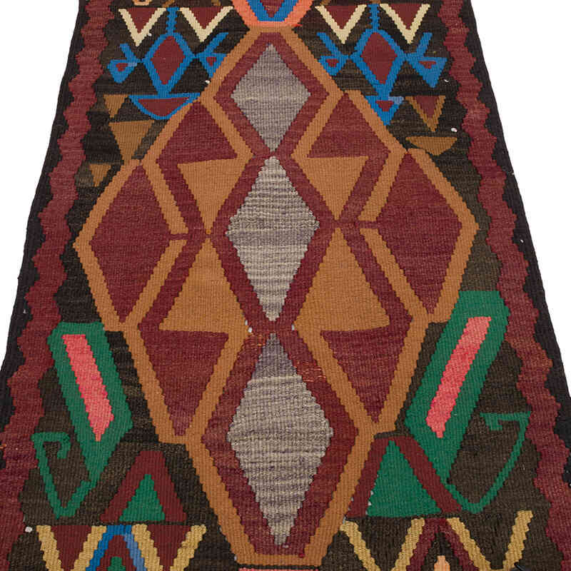 Vintage Herki Kilim Runner - 3'  x 12' 6" (36" x 150") - K0069358
