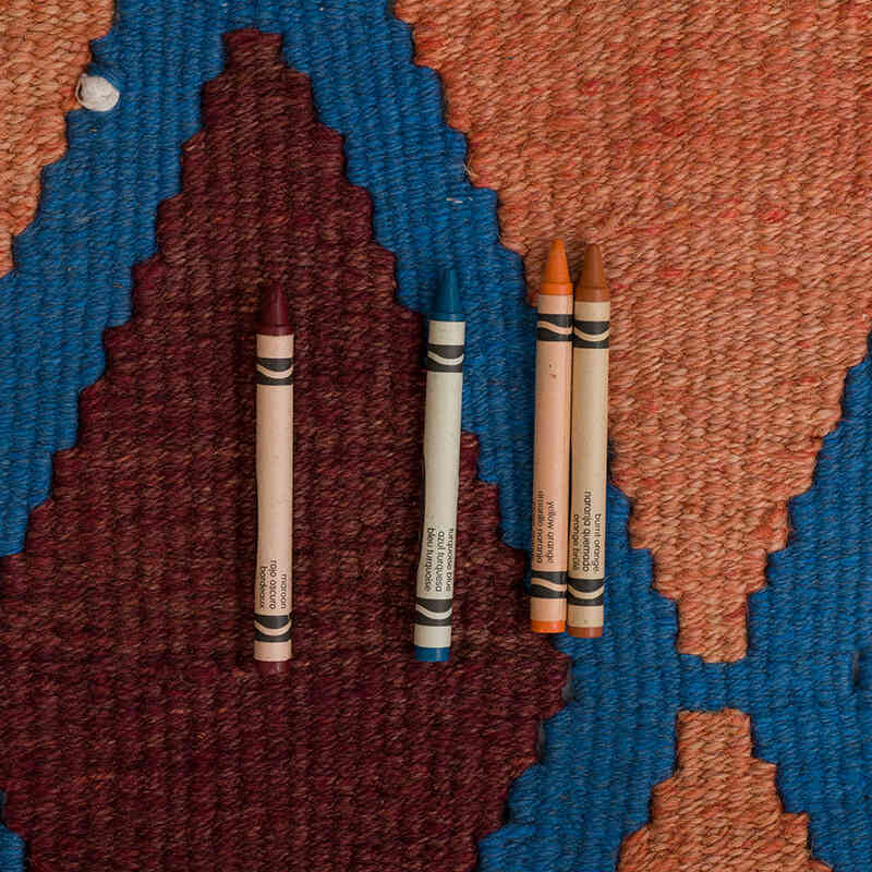 Vintage Herki Kilim Runner - 3'  x 12' 6" (36" x 150") - K0069358