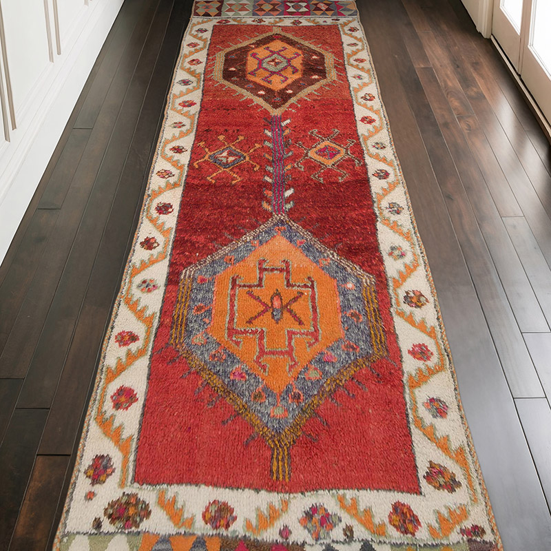 Vintage Tribal Runner Rug - 4'  x 10' 8" (48" x 128") - K0069361