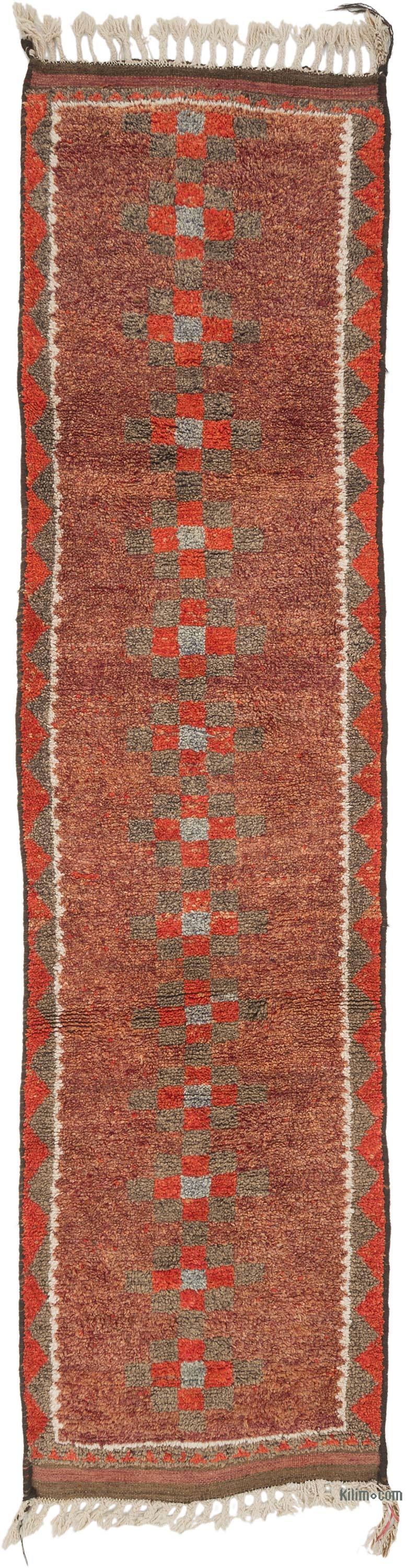 Vintage Tribal Runner Rug - 2' 11" x 11' 4" (35" x 136") - K0069366