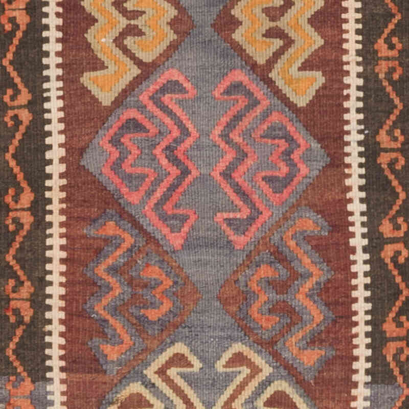 Vintage Tribal Kilim Runner - 2' 9" x 12' 5" (33" x 149") - K0069367