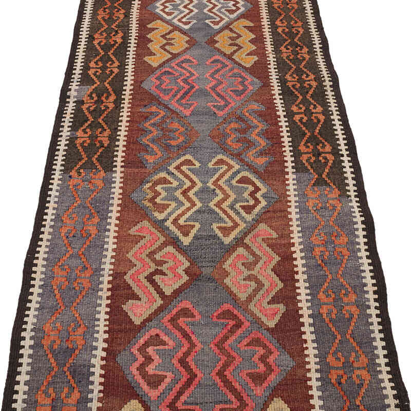 Vintage Tribal Kilim Runner - 2' 9" x 12' 5" (33" x 149") - K0069367