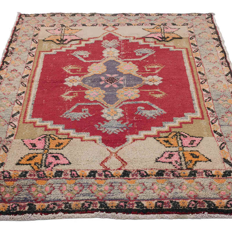 El Dokuma Vintage Halı - 116 cm x 176 cm - K0069368
