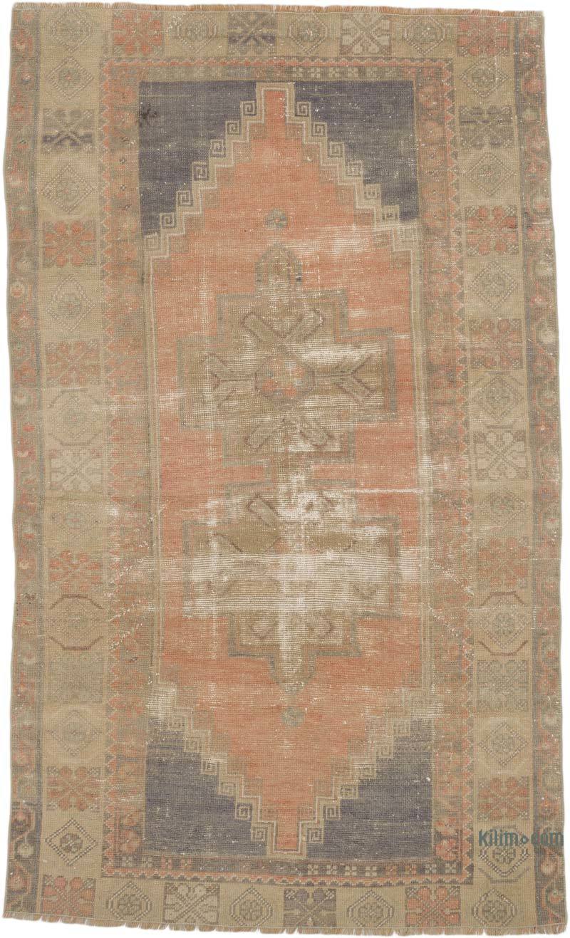 Vintage Turkish Hand-Knotted Rug - 3' 8" x 6'  (44" x 72") - K0069369