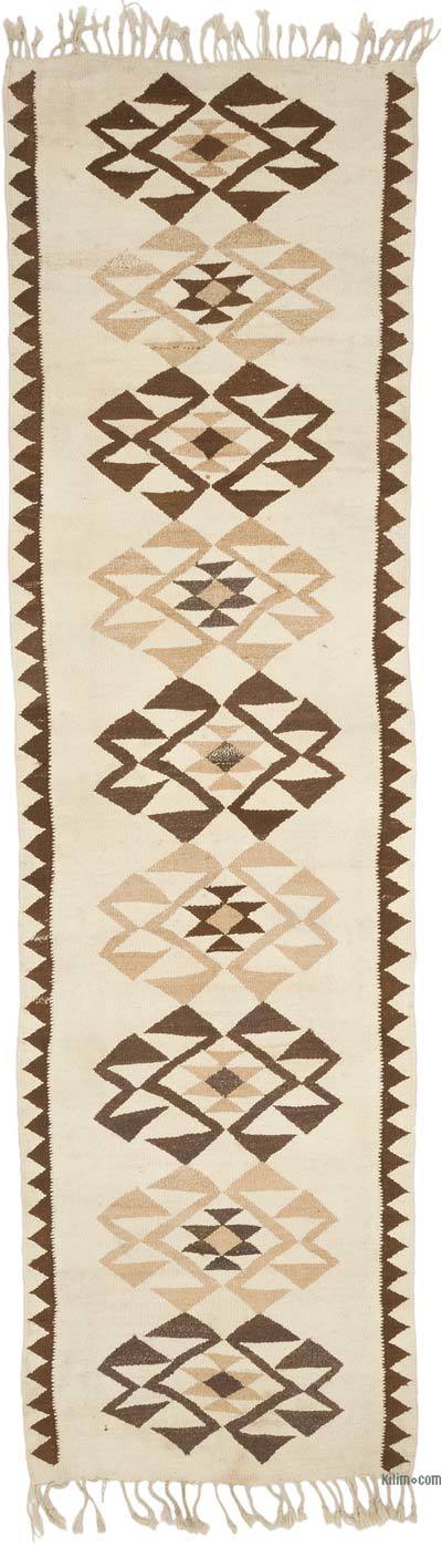 Vintage Tribal Kilim Runner - 3' 3" x 10' 8" (39" x 128")