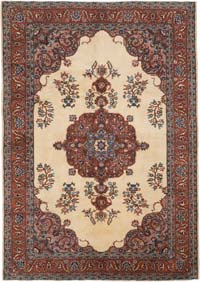 Vintage Turkish Hand-Knotted Rug - 6' 10" x 9' 7" (82" x 115")