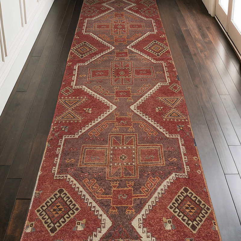 Vintage Turkish Hand-Knotted Rug - 3' 10" x 11' 5" (46" x 137") - K0069384