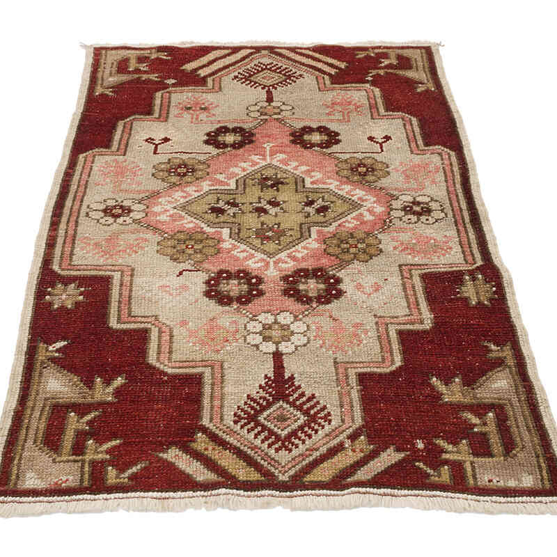 El Dokuma Vintage Halı - 78 cm x 133 cm - K0069390