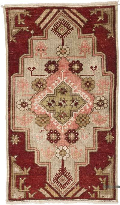 Alfombra Vintage Turca Anudada a Mano - 78 cm x 133 cm