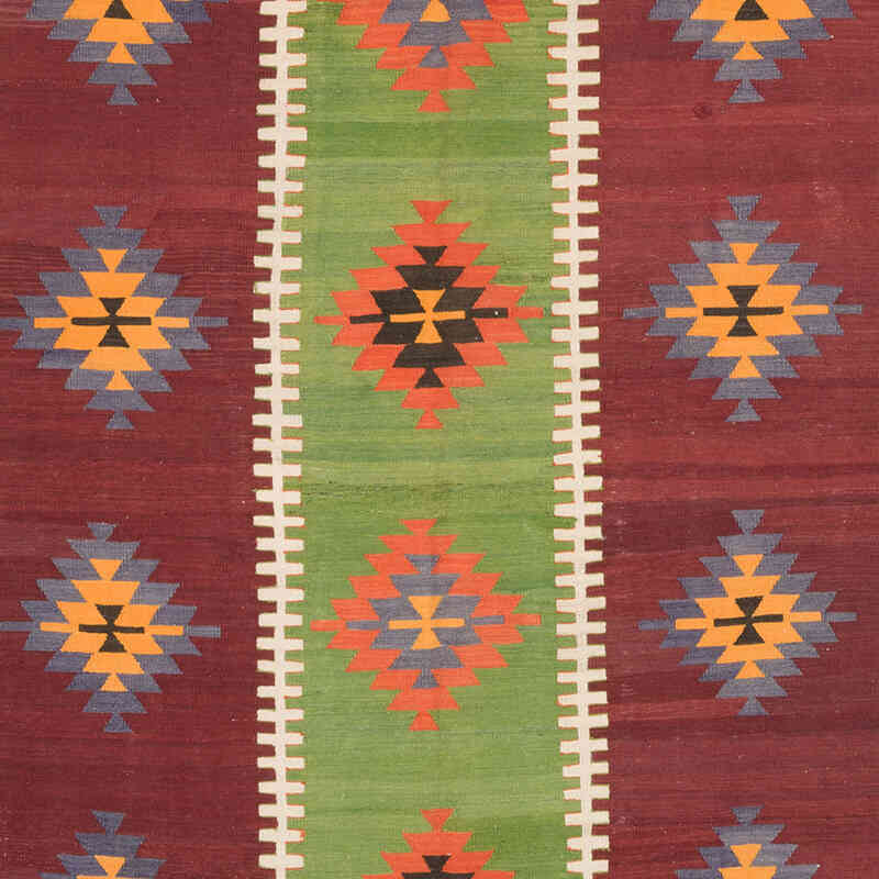 Vintage Manisa Kilim Rug - 6'  x 12' 3" (72" x 147") - K0069405