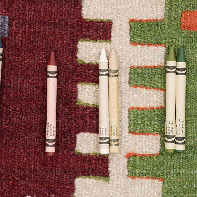 Vintage Manisa Kilim Rug - 6'  x 12' 3" (72" x 147") - K0069405