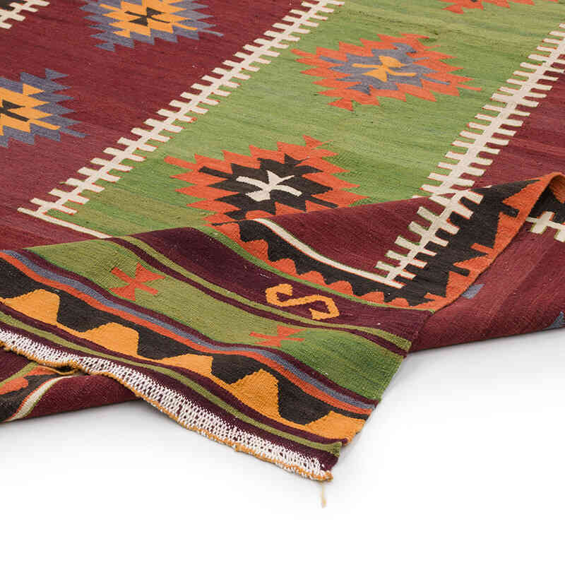 Vintage Manisa Kilim Rug - 6'  x 12' 3" (72" x 147") - K0069405