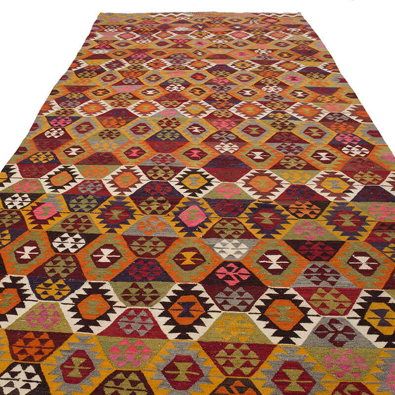 Alfombra Vintage Tavas Kilim - 176 cm x 381 cm - K0069406