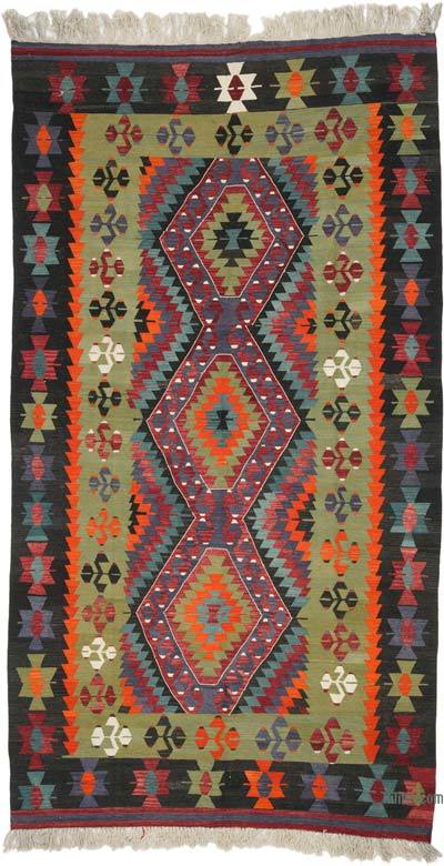 Vintage Denizli Kilim Rug - 6'  x 11' 1" (72" x 133")