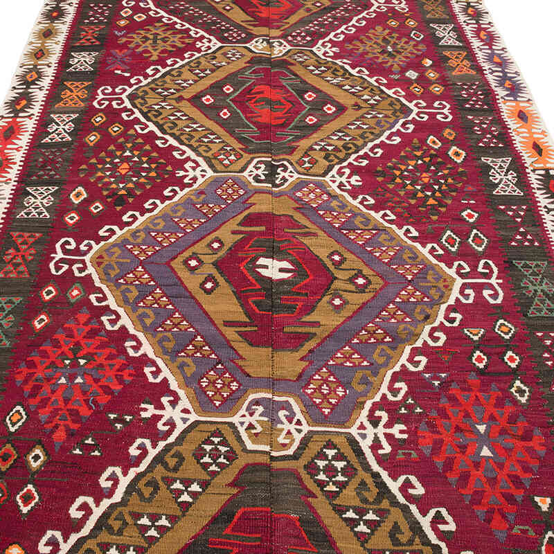 Vintage Kayseri Kilim Rug - 5'  x 11' 11" (60" x 143") - K0069419