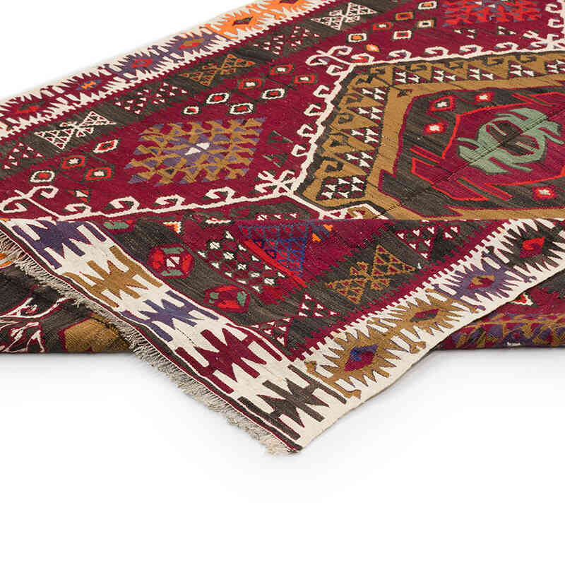 Vintage Kayseri Kilim Rug - 5'  x 11' 11" (60" x 143") - K0069419