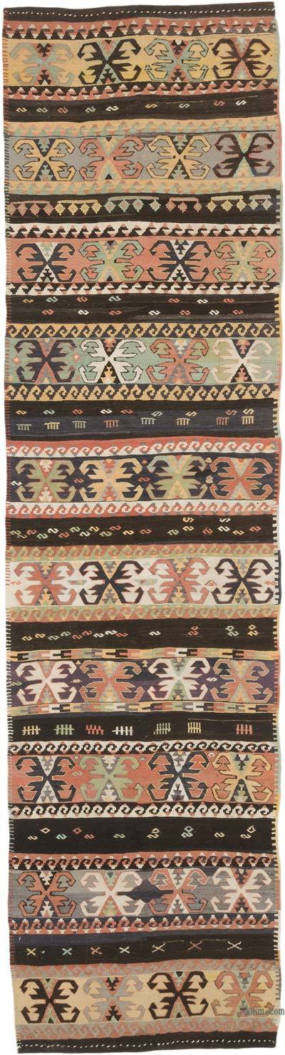 Vintage Malatya Kilim Yolluk - 87 cm x 331 cm