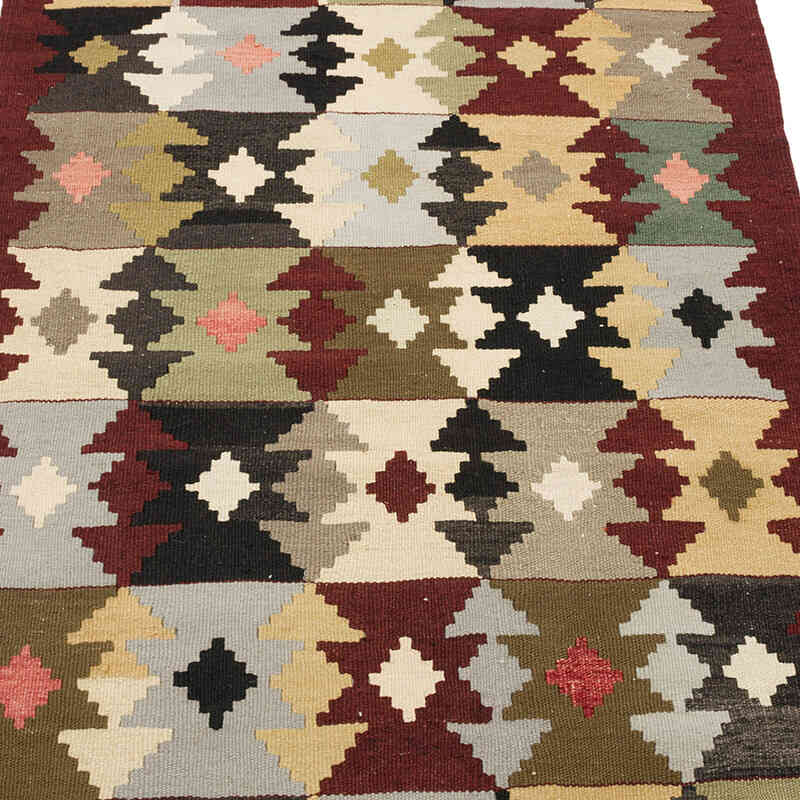 Vintage Milas Kilim Rug - 3'  x 5' 1" (36" x 61") - K0069444