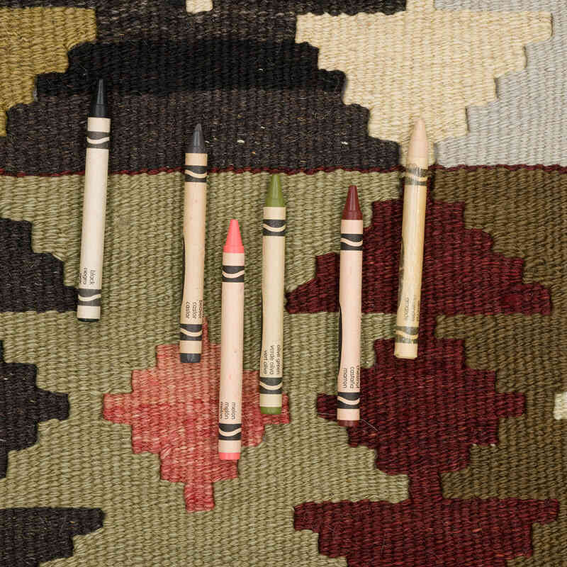 Vintage Milas Kilim Rug - 3'  x 5' 1" (36" x 61") - K0069444