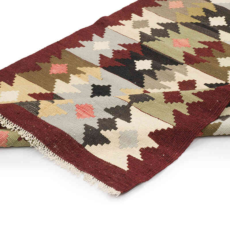 Vintage Milas Kilim Rug - 3'  x 5' 1" (36" x 61") - K0069444