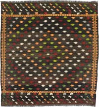 Vintage Balikesir Kilim Rug - 4' 1" x 4' 3" (49" x 51")