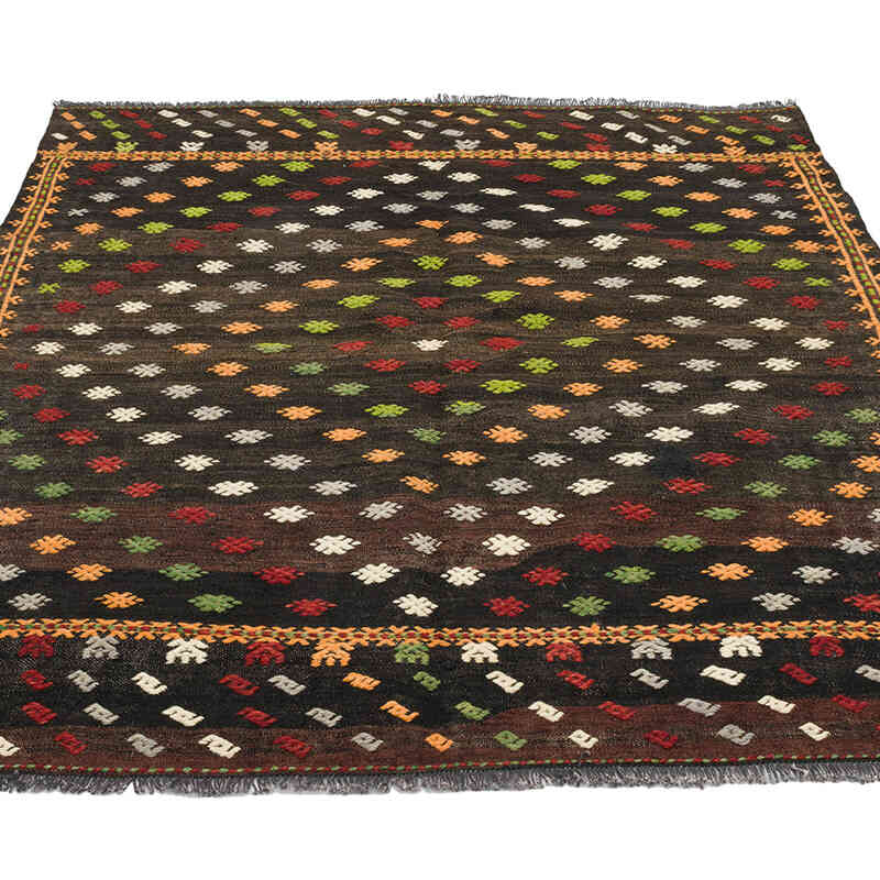 Vintage Balikesir Kilim Rug - 124 cm x 130 cm - K0069447