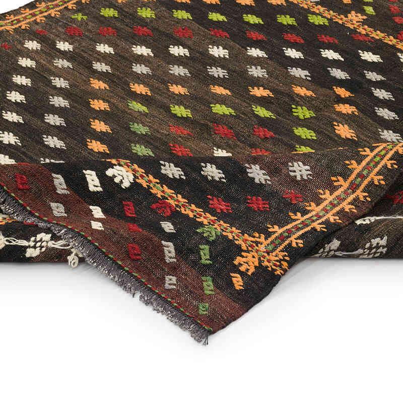 Vintage Balikesir Kilim Rug - 124 cm x 130 cm - K0069447
