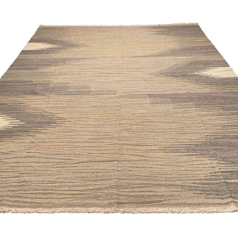 New Handwoven Turkish Kilim Rug - 8' 2" x 11' 6" (98" x 138") - K0069449