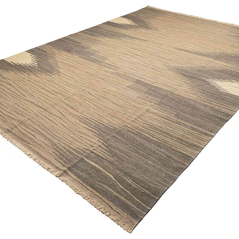 New Handwoven Turkish Kilim Rug - 8' 2" x 11' 6" (98" x 138") - K0069449