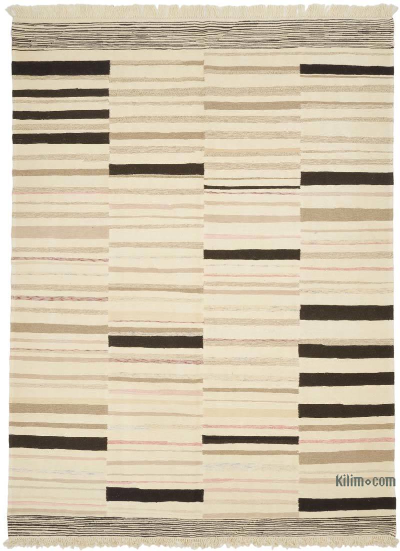 New Handwoven Turkish Kilim Rug - 6' 11" x 9' 4" (83" x 112") - K0069452