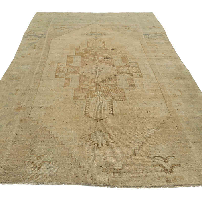 Vintage Turkish Hand-Knotted Rug - 5'  x 8' 11" (60" x 107") - K0069455